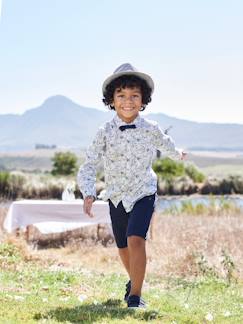 Vêtement de cérémonie bébé et enfant-Garçon-Short-Bermuda garçon en coton/lin