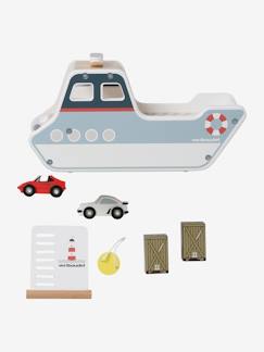 Spielzeug-Baby Containerschiff aus Holz FSC®