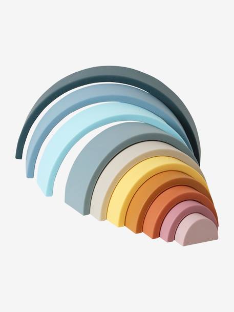 Stapel-Regenbogen aus Silikon mehrfarbig 