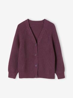 Strickkleidung-Mädchen-Pullover, Strickjacke, Sweatshirt-Strickjacke-Mädchen Cardigan aus Rippenstrick