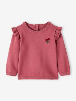 Baby-Pullover, Strickjacke, Sweatshirt-Babypullover mit Volants