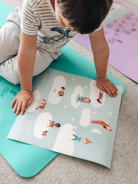 Kinder-Yoga-Teppich - BUKI türkis 