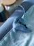 Baby Wickeltischauflage „Kleiner Dino“, personalisierbar blau 