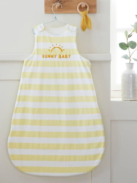 Baby Sommerschlafsack 'Sunny Baby' blau gestreift+gelb gestreift+hellgrün gestreift 