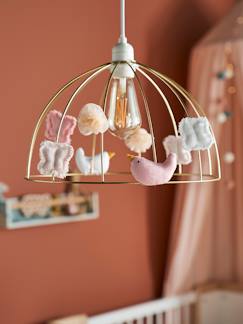 baby bird bb-Linge de maison et décoration-Décoration-Luminaire-Abat-jour pour suspension Cage dorée PAPILLON