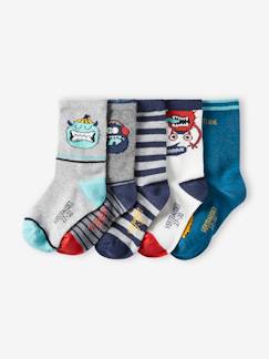 Junge-5er-Pack Jungen Socken, Monster