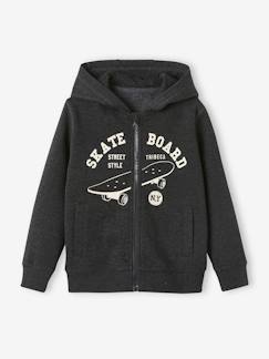 Junge-Pullover, Strickjacke, Sweatshirt-Jungen Kapuzensweatjacke, Skater Oeko Tex® BASICS