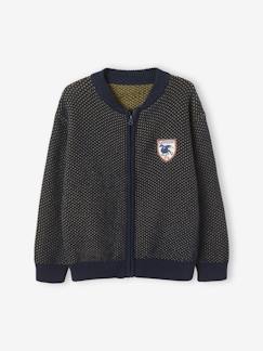 Junge-Pullover, Strickjacke, Sweatshirt-Strickjacke-Jungen Strickjacke, College-Look