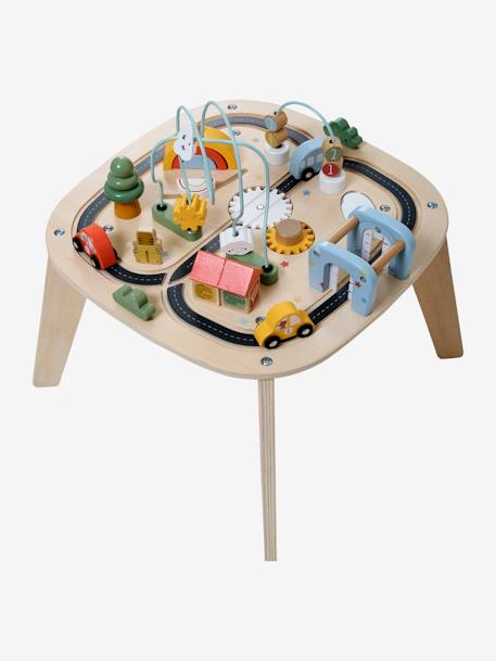 Baby Activity-Tisch mit Autos, Holz FSC® beige 