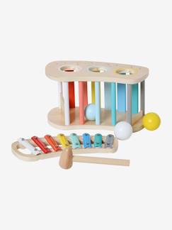 Les jouets d'éveil-Jouet-Premier âge-Premières manipulations-Tap tap xylophone 2 en 1 en bois certifié FSC®