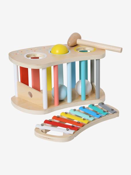 Tap tap xylophone 2 en 1 en bois certifié FSC® multicolore 