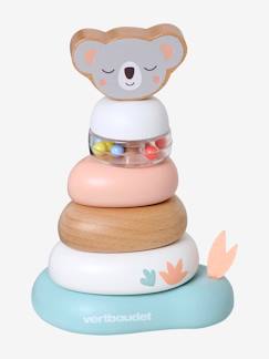 Spielzeug-Erstes Spielzeug-Baby Holz-Stapelturm ,,Pandafreunde", Holz, FSC®