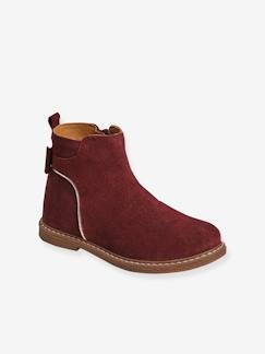 Boots cuir fille