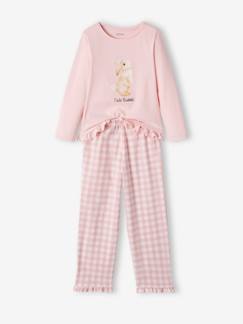 La sélection pyjamas vertbaudet-Pyjama fille lapin en jersey et flanelle