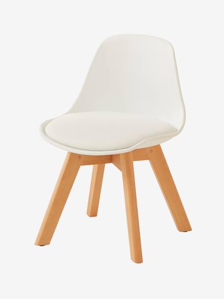 Chaise Scandinave 2-5 ans, assise H 34.5 cm BLANC 