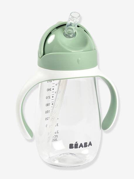 Baby Trinklernbecher mit Trinkhalm BEABA®, 300 ml BLAU+ROSA+salbeigrün 