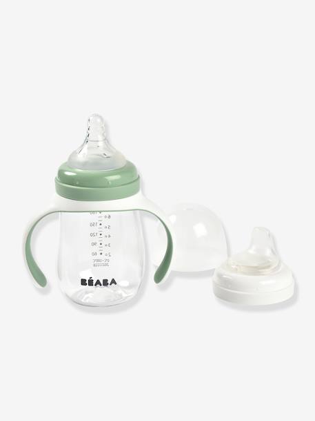 2-in-1 Baby Trinklernbecher BEABA®, 210 ml BLAU+graugrün+ROSA 