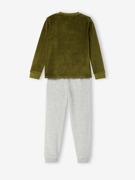 Lot de 2 pyjamas 'dinosaures' en velours garçon LOT VERT ET MARINE 