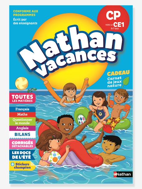 Cahier de Vacances du CP vers le CE1 - Nathan Vacances - 6/7 ANS - NATHAN bleu 