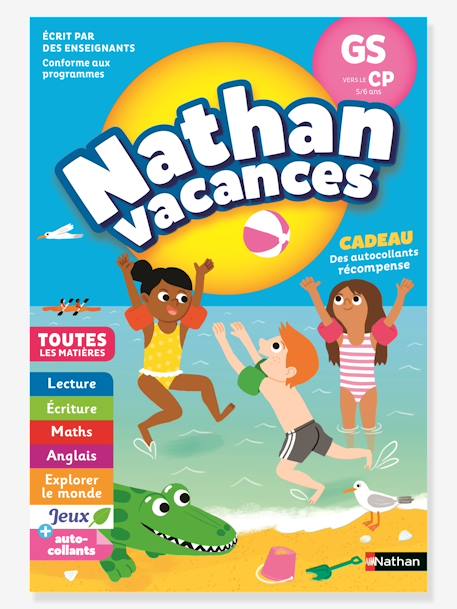 Cahier de Vacances de la GS vers le CP - Maternelle 5/6 ans - NATHAN bleu 