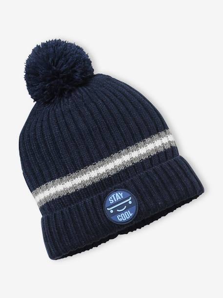 Jungen Set: Mütze, Loopschal & Handschuhe BASIC marine 