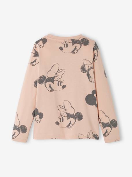 T-shirt fille manches longues Disney® Minnie Rose imprimé 