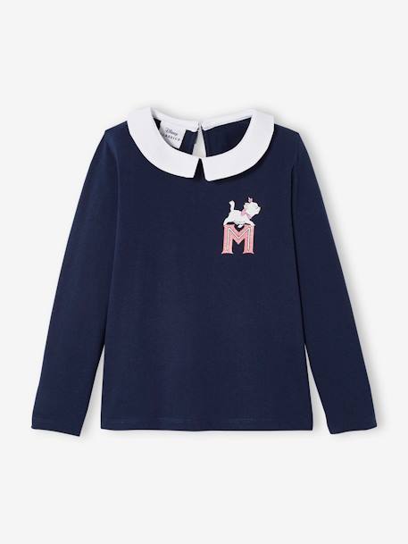 T-shirt manches longues Disney® Marie les Aristochats fille Bleu marine 