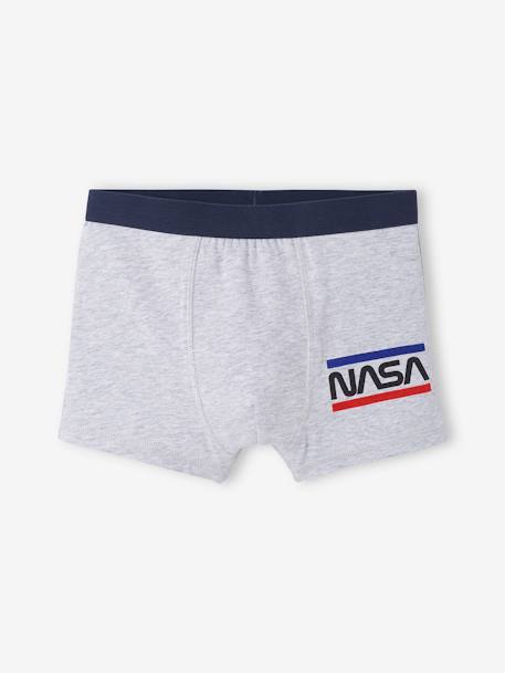 3er-Pack Jungen Boxershorts NASA Oeko-Tex marine/grau meliert 