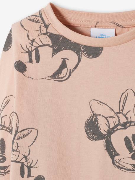 T-shirt fille manches longues Disney® Minnie Rose imprimé 