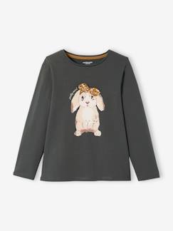 Mädchen-T-Shirt, Unterziehpulli-T-Shirt-Mädchen Shirt mit Hase