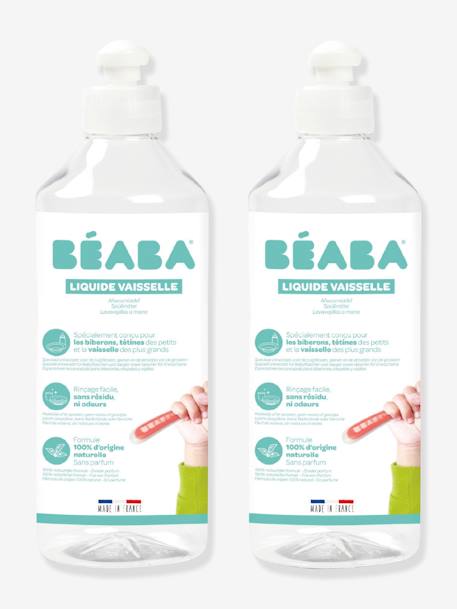 Lot de 2 bouteilles de liquide vaisselle (500 ml) BEABA blanc 