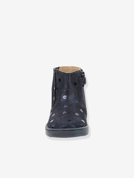 Boots cuir fille Welsea ASTER® marine+noir 