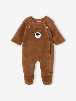 Unverwüstlichen und Passgenauen Hosen-Baby-Baby Overall aus Webpelz, Bär