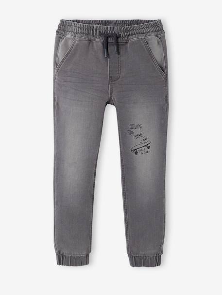 Jungen Sweathose, Jeans-Optik grau+STONE 