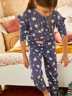 Mädchen-Pyjama, Overall-Mädchen Schlafoverall, Einhorn