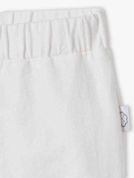 Pantalon naissance en maille souple Blanc imprimer fleuris+ivoire+rose poudre 