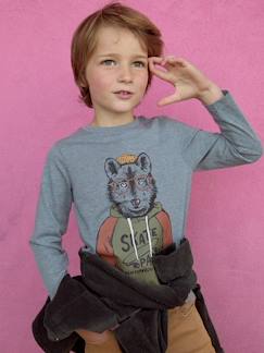 T-shirt fun motif animal crayonné garçon