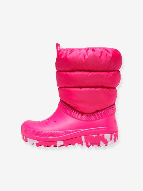 Baby Stiefel CLASSIC NEO PUFF BOOT T CROCS nachtblau+rosa 