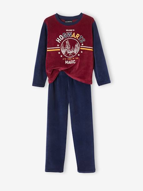 Jungen Samt-Pyjama HARRY POTTER marine/bordeaux 
