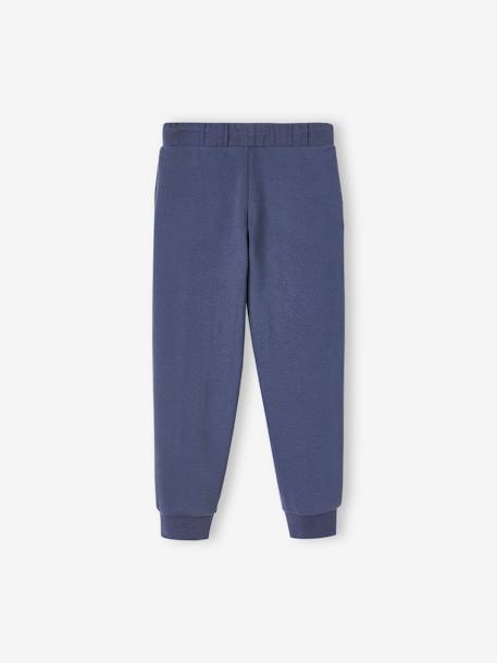 Pantalon jogging Basics fille bleu ardoise+gris clair chine+rose 