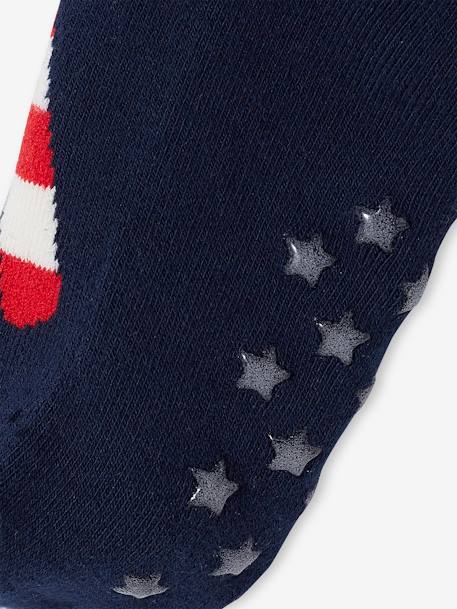 Mädchen Weihnachts-Geschenkbox: Schlafanzug & Socken weiss/rot/blau 
