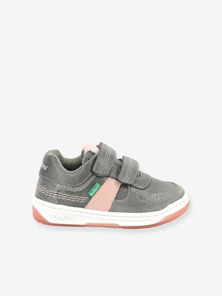 Kinder Klett-Sneakers „Kalido“ KICKERS® beige+grau 