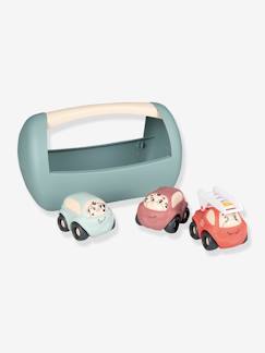 Spielzeug-Fantasiespiele-Autos, Garage, Rennbahn, Zug-3er-Set Autos „Little Smoby“ SMOBY