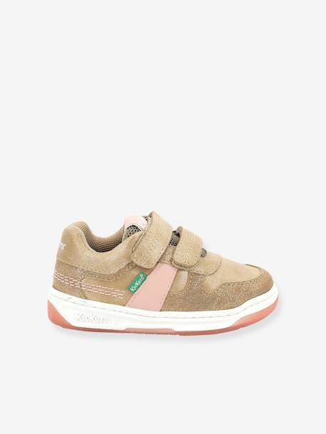 Kinder Klett-Sneakers „Kalido“ KICKERS® beige+grau 