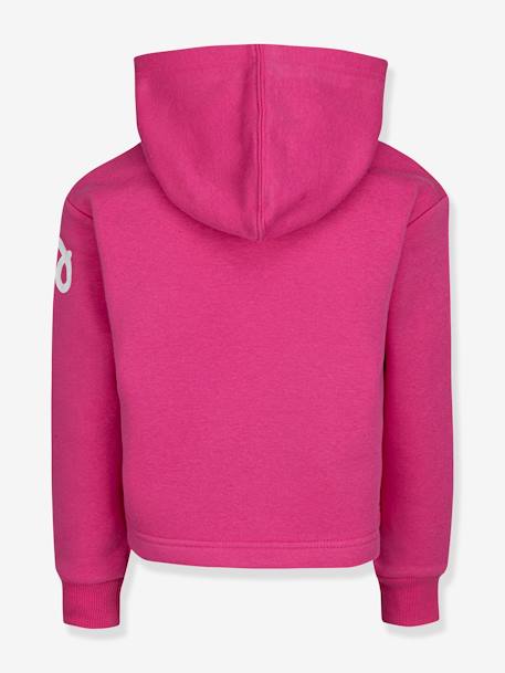 Kapuzen-Sweatshirt Chuck Patch Cropped Hoodie grau+rosa 