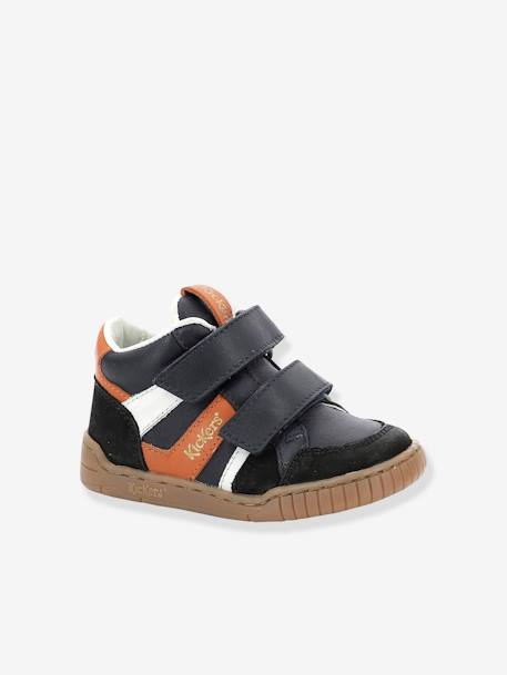 Baskets sneakers garçon Wincky Vel KICKERS® bleu+noir 