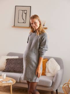 Vêtements de grossesse-Robe-Robe-pull grossesse et allaitement