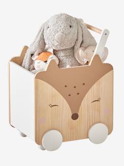 Zimmer und Aufbewahrung-Aufbewahrung-Fahrbare Kinder Spielzeugkiste „Reh“
