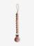 Cordon attache-sucette Eva en silicone gris+marron+rose+vert sauge 
