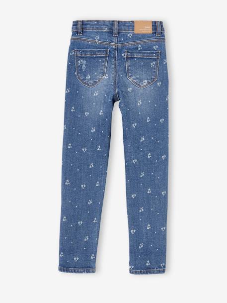 Mädchen Jeans, gerades Bein double stone+grau 